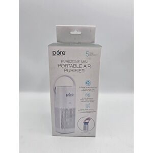 Pure Enrichment PureZone Mini Portable Air Purifier White NIB HEPA Filter